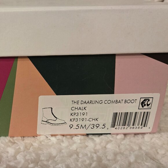 Katy Perry Shoes - Womens 9.5M - The Daarling Combat Boot CHALK - BNIB - Picture 2 of 7